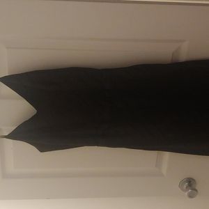 Guess black on black satin pinstripe jumpsuit